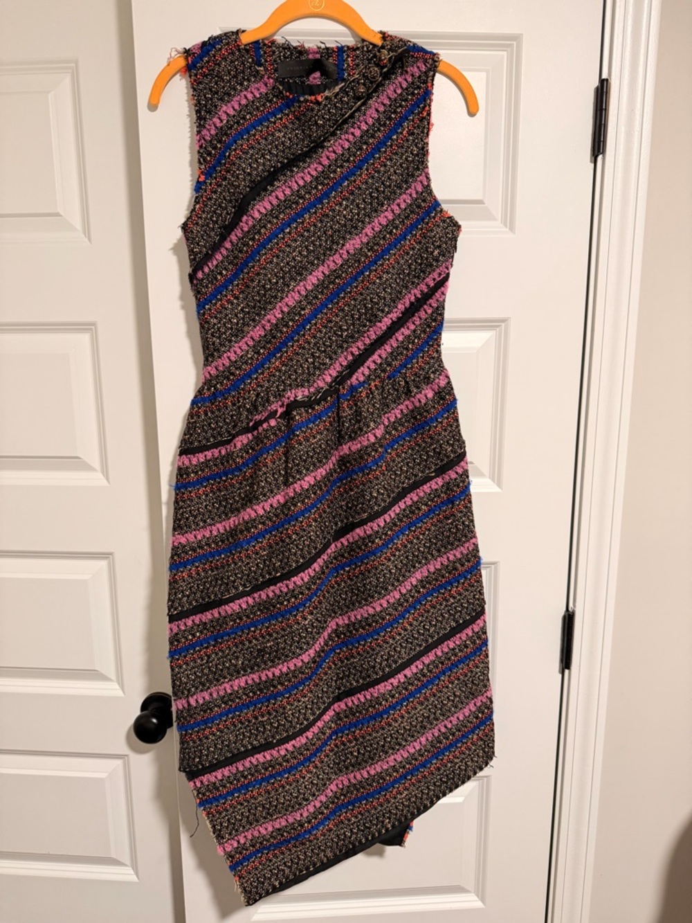 Proenza Schouler Tweed Asymmetrical Dress